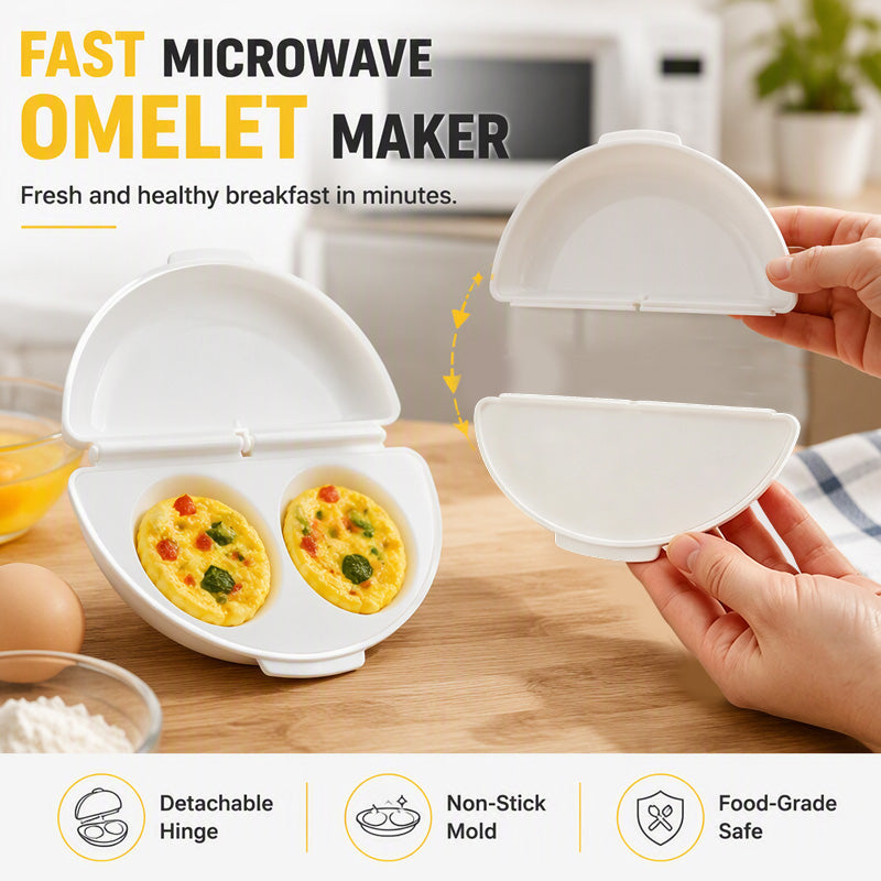 🎉 Special Offer – 50% OFF 🍳 2-in-1 Microwave Egg Cooker – Your Favorite Eggs, Ready in Minutes