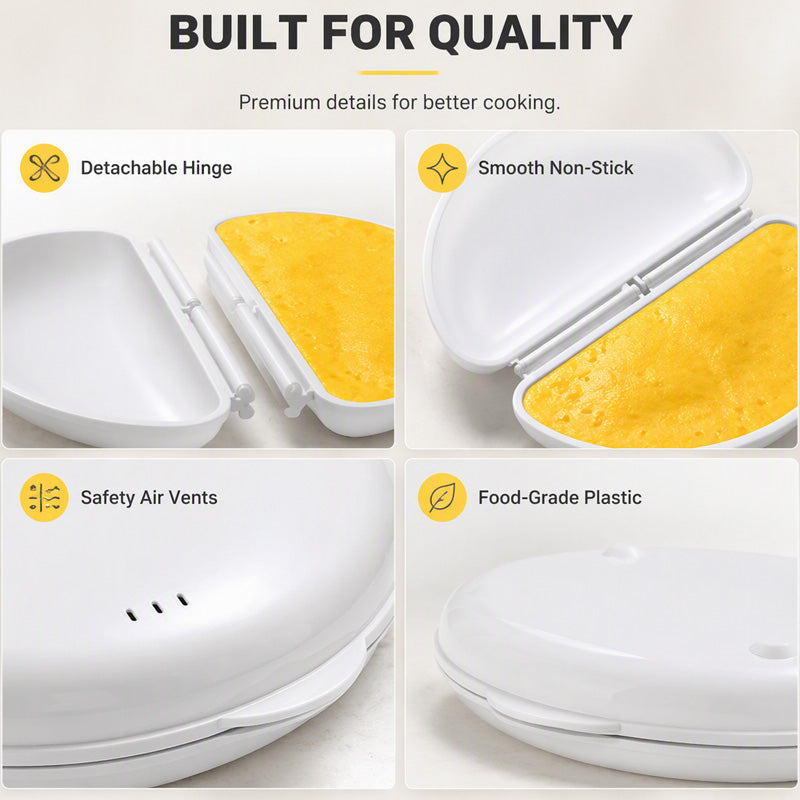 🎉 Special Offer – 50% OFF 🍳 2-in-1 Microwave Egg Cooker – Your Favorite Eggs, Ready in Minutes