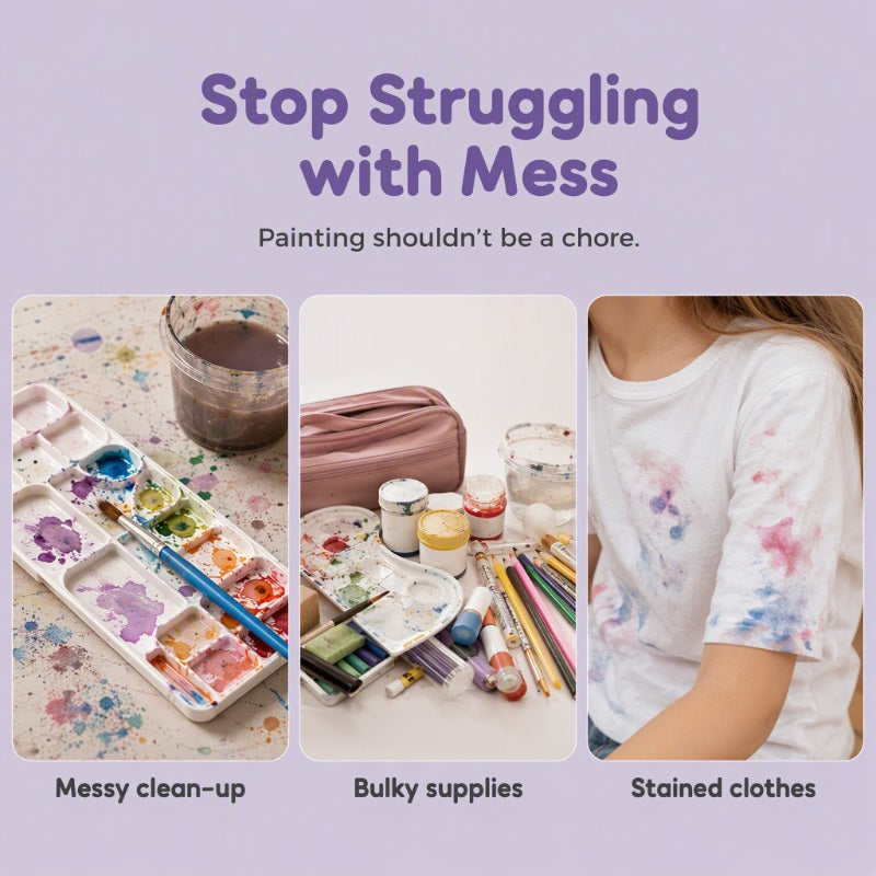🥳2026 HOT SALE🥳💞50K+ SOLD!Pocket Watercolor Painting Book for Kids
