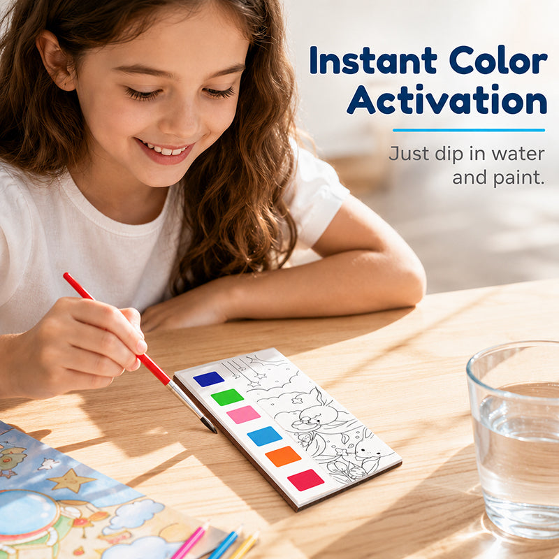 🥳2026 HOT SALE🥳💞50K+ SOLD!Pocket Watercolor Painting Book for Kids