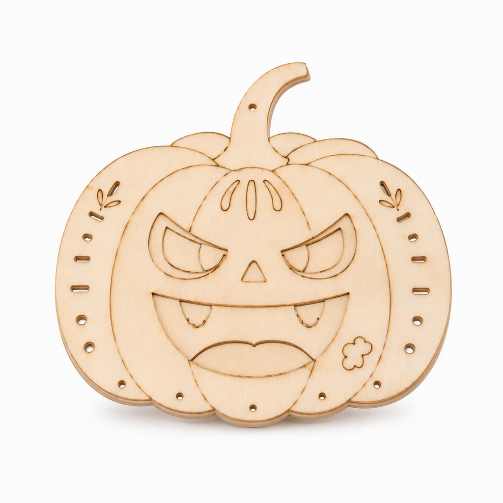 ⏰ Halloween Wooden Pumpkin Craft Kit | DIY Wind Chime 🎃