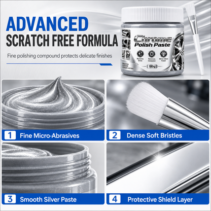 ⏰ BUY 1 GET 1 FREE🔥Metal Chrome Polish & Restorer Paste with Brush