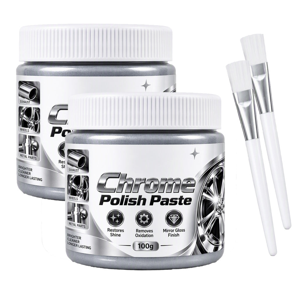 ⏰ BUY 1 GET 1 FREE🔥Metal Chrome Polish & Restorer Paste with Brush