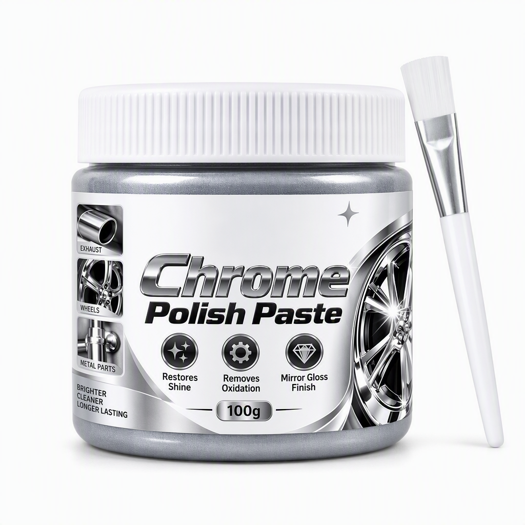 ⏰ BUY 1 GET 1 FREE🔥Metal Chrome Polish & Restorer Paste with Brush