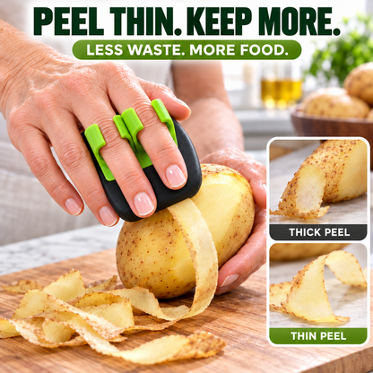 ⏰ BUY 1 GET 1 FREE🥕 2PCS Ergonomic Two-Finger Palm Peeler – Fast, Controlled Fruit & Vegetable Peeling