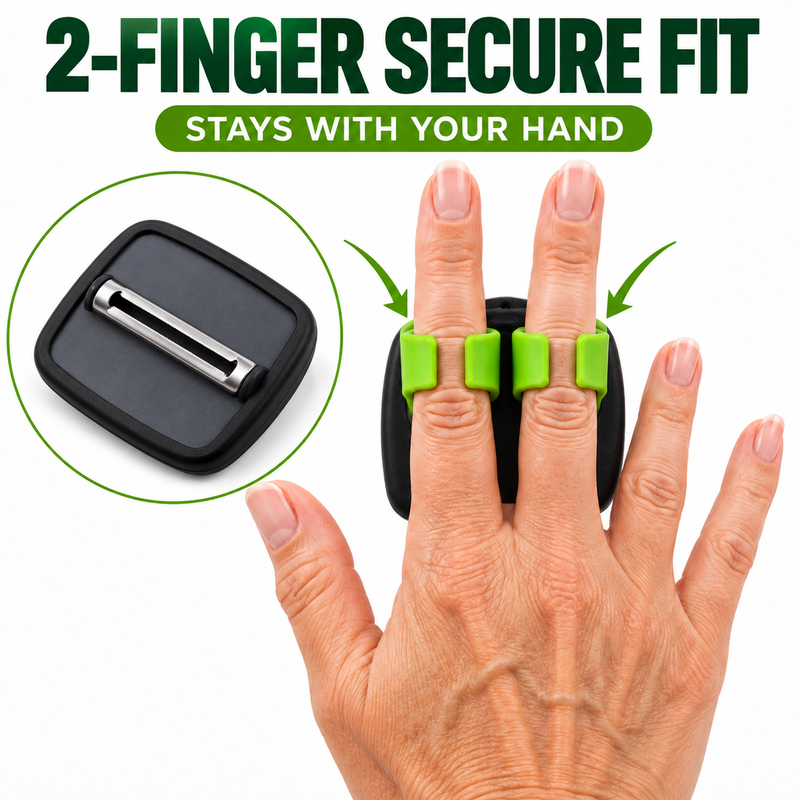 ⏰ BUY 1 GET 1 FREE🥕 2PCS Ergonomic Two-Finger Palm Peeler – Fast, Controlled Fruit & Vegetable Peeling