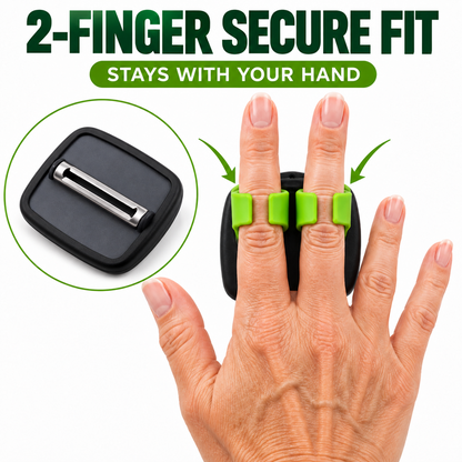 ⏰ BUY 1 GET 1 FREE🥕 2PCS Ergonomic Two-Finger Palm Peeler – Fast, Controlled Fruit & Vegetable Peeling