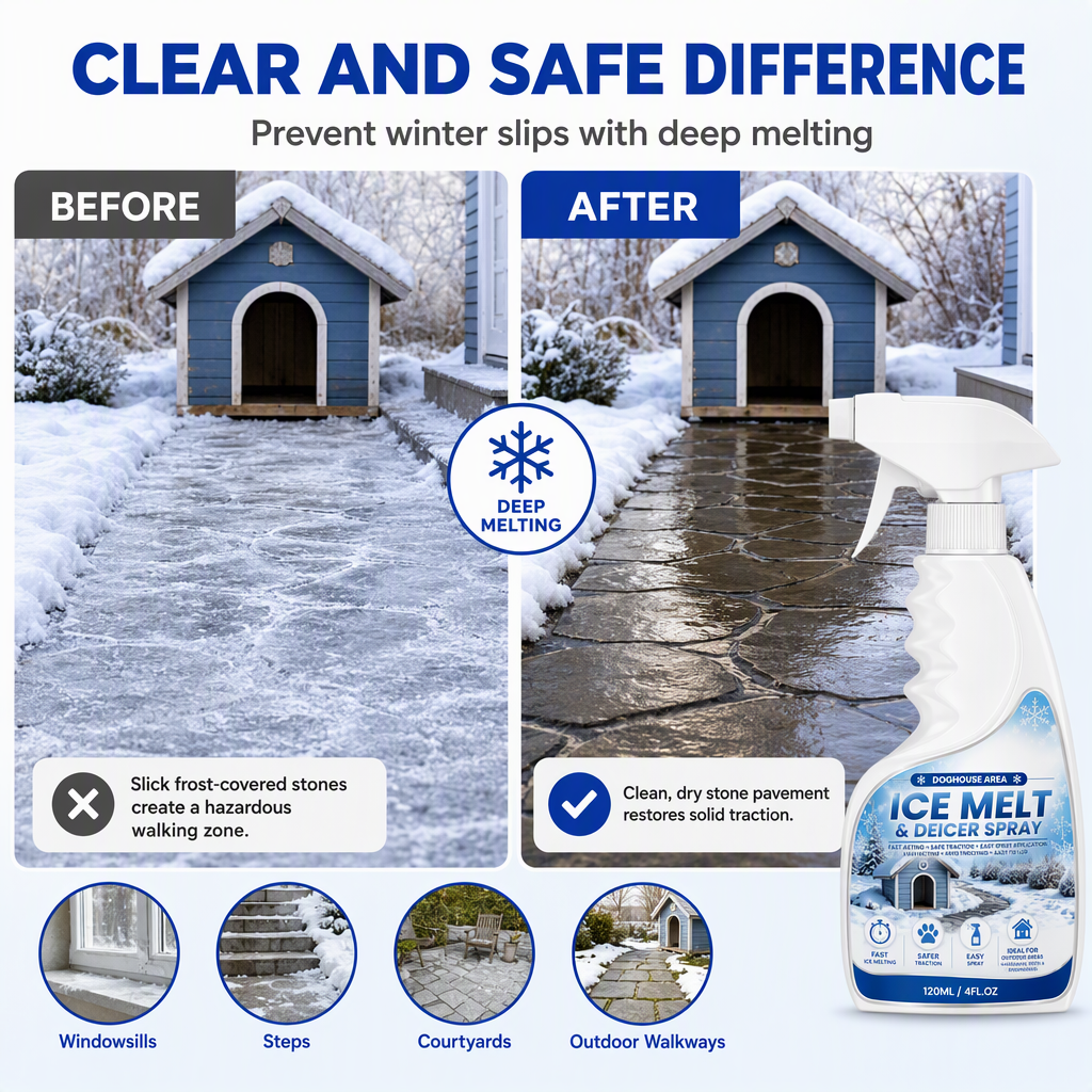 🔥Hot Sale -🐾 Fast Pet-Safe Outdoor De-Icing & Snow Melting Spray