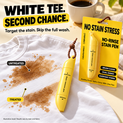 🥳🔥Buy 1 Get 1 Free-🖊️ Portable Dual-Head Stain Remover Pen - Waterless Stain Cleaning