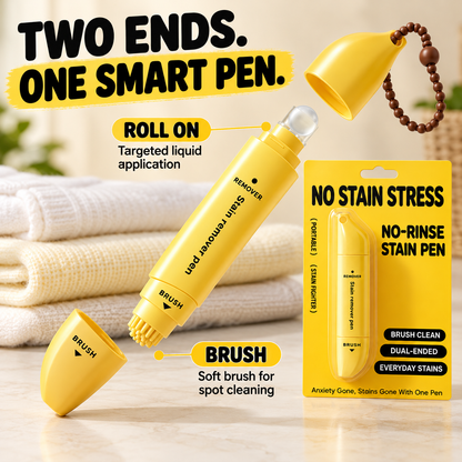 🥳🔥Buy 1 Get 1 Free-🖊️ Portable Dual-Head Stain Remover Pen - Waterless Stain Cleaning
