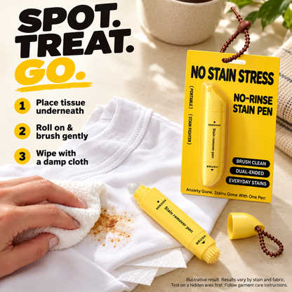 🥳🔥Buy 1 Get 1 Free-🖊️ Portable Dual-Head Stain Remover Pen - Waterless Stain Cleaning