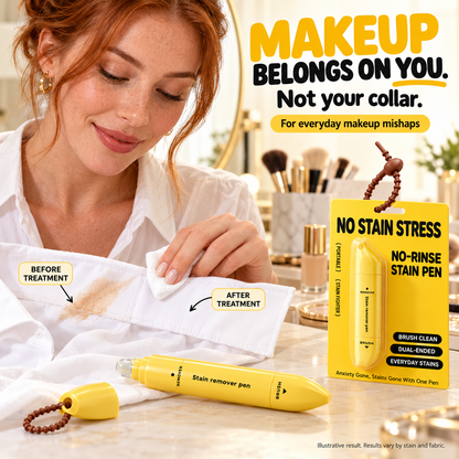 🥳🔥Buy 1 Get 1 Free-🖊️ Portable Dual-Head Stain Remover Pen - Waterless Stain Cleaning
