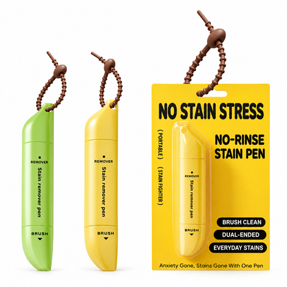🥳🔥Buy 1 Get 1 Free-🖊️ Portable Dual-Head Stain Remover Pen - Waterless Stain Cleaning