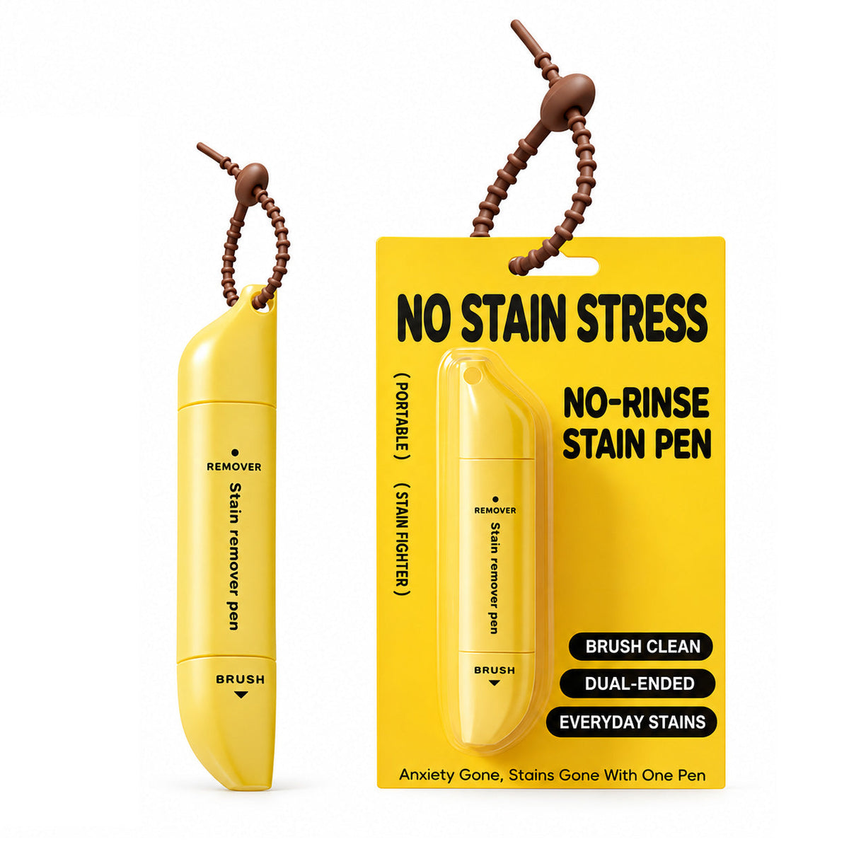 🥳🔥Buy 1 Get 1 Free-🖊️ Portable Dual-Head Stain Remover Pen - Waterless Stain Cleaning