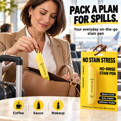 🥳🔥Buy 1 Get 1 Free-🖊️ Portable Dual-Head Stain Remover Pen - Waterless Stain Cleaning