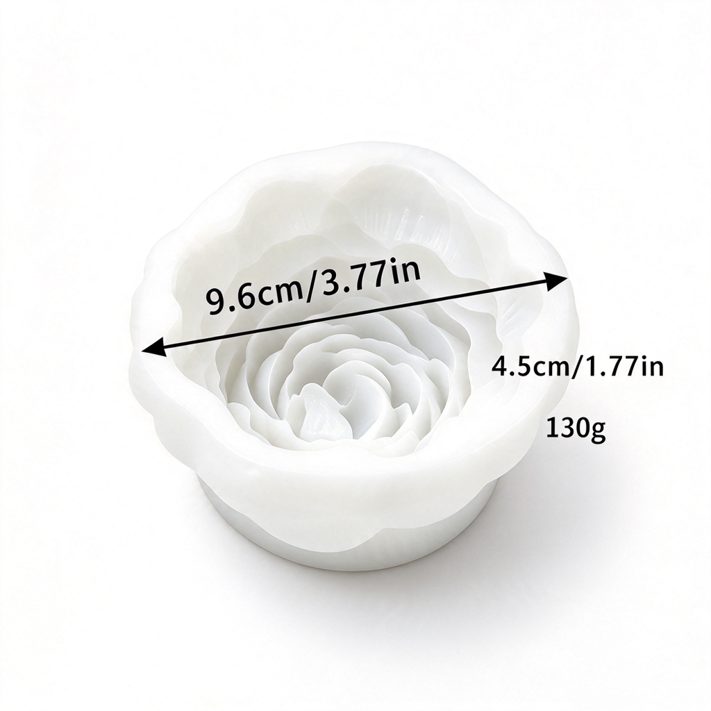 🌸 Peony Flower Silicone Mold for Cake Decorating & Crafts 🍰