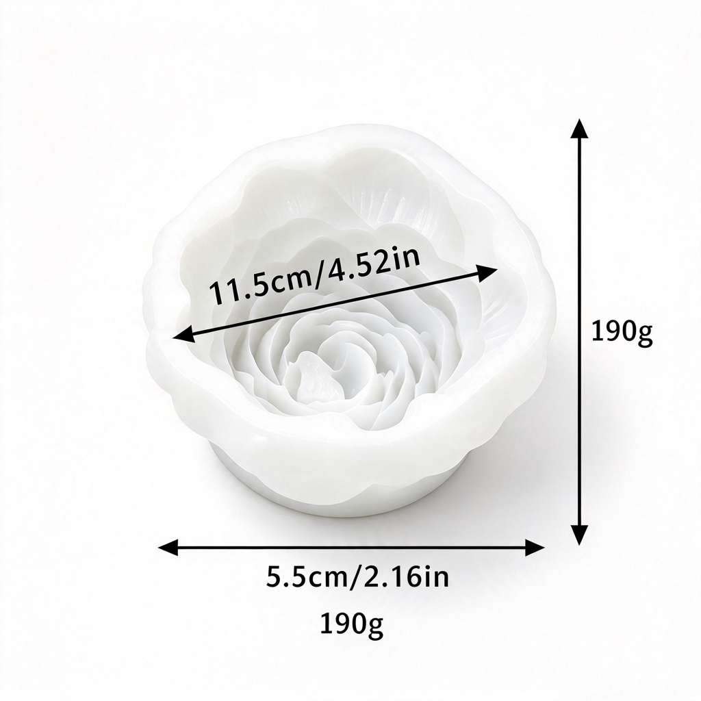 🌸 Peony Flower Silicone Mold for Cake Decorating & Crafts 🍰